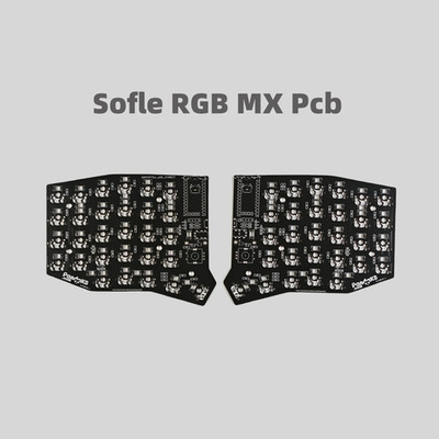 Sofle RGB Split Keyboard Case with Screen Adjustable Tripod Custom Ergonomics Of