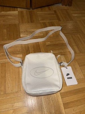 Supreme x Nike Leather Shoulder Bag White SS25 | eBay