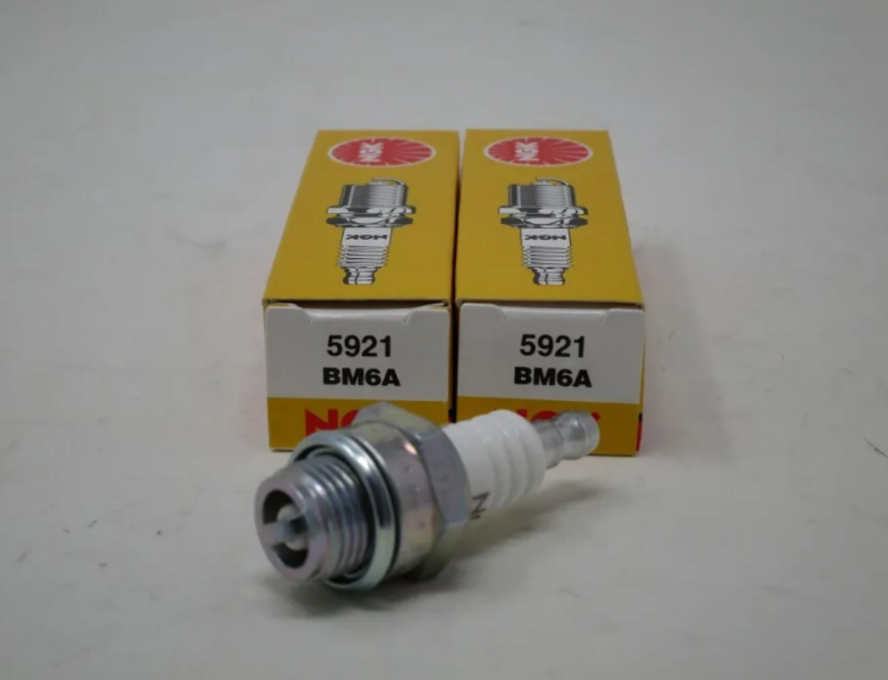 NGK 5921 BM6A Standard Spark Plugs QTY-2 Honda TRX70 Yamaha YFM80 Suzuki LT80