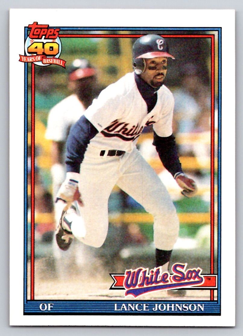 1991 Topps - Lance Johnson #243 - *Sealed Set Break*