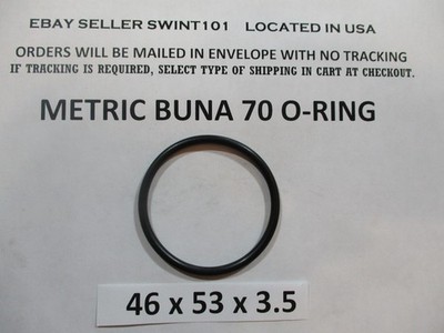 46mm ID x 53mm OD x 3.5mm thick O-ring. Buna-70.   Quan 1.