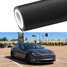 12x60 Flat Matte Black Car Vinyl Wrap Film Air Release 1ft X 5ft
