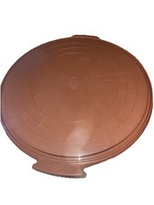 Tupperware Tortenplatte/Unterteil A44Servierplatte großer Konditor Braun RAR