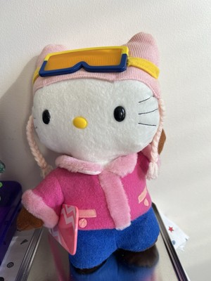 SANRIO Smiles Hello Kitty PLUSH SNOWBOARD VINTAGE 2000 Y2K 11'' Doll With Tag