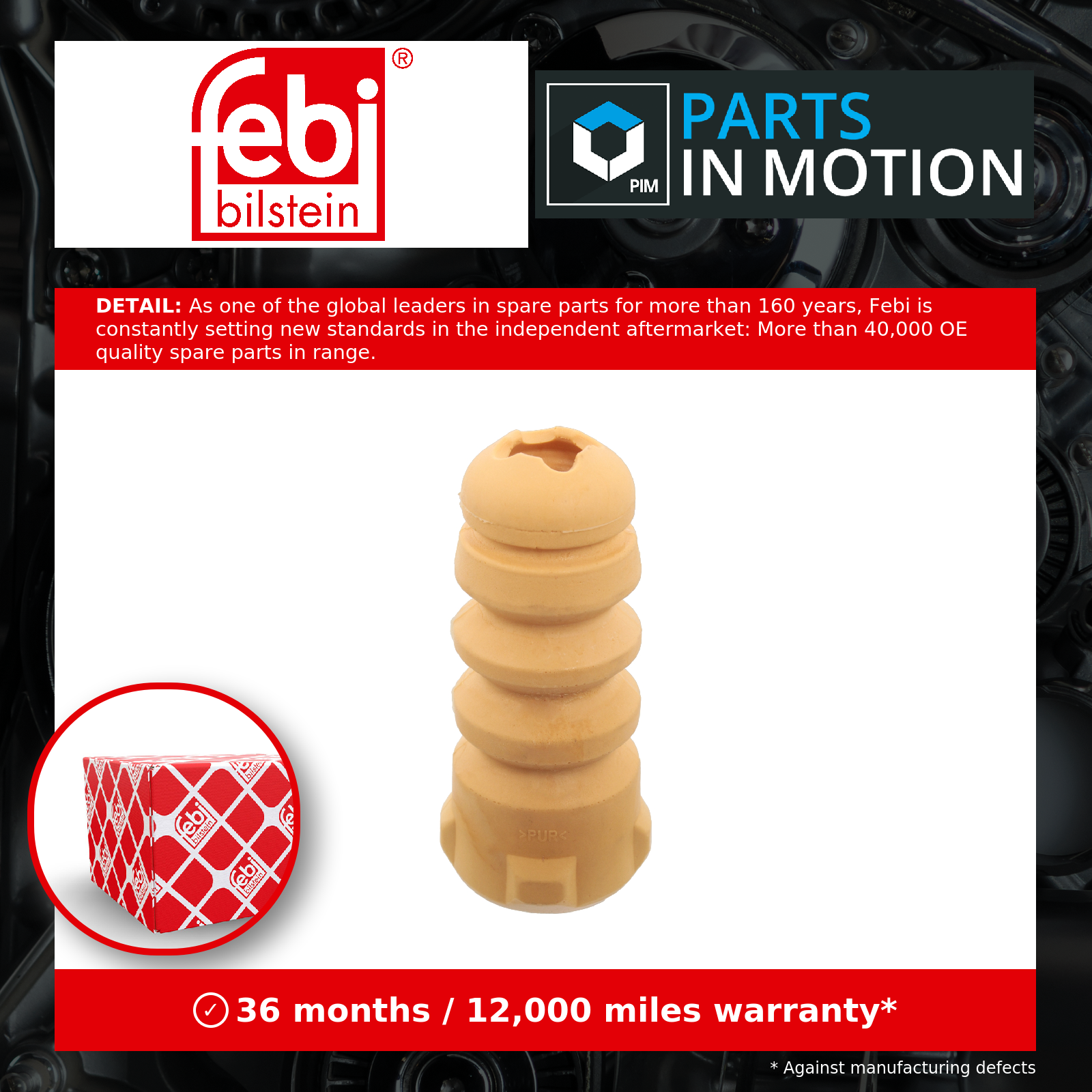 2x ✅Fits FEBI 18363 BUMP STOP FOR SHOCK ABSORBER ⭐UK Seller⭐ - Image 6