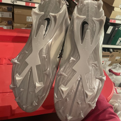 Men's Nike Alpha Menace 4 Elite Football Cleats White FD7036-100 Size 12 - Picture 4 of 6