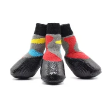 Waterproof Dogs Socks Rubber Fixed Pet Boots Dog Rain Snow Socks Footwear for Sm