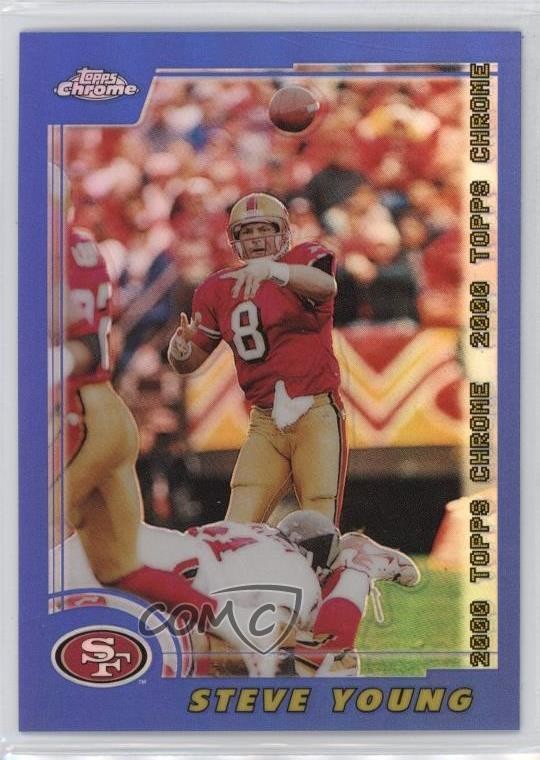 2000 Topps Chrome Refractor Steve Young #82 HOF
