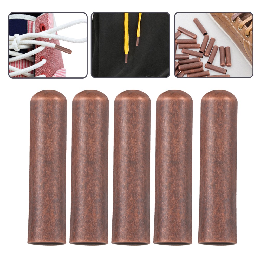 APL 50 Pezzi Cappello Corda Coda Clip Pantaloni Metallo Scarpe Lacci Punte Ricambio Laccio