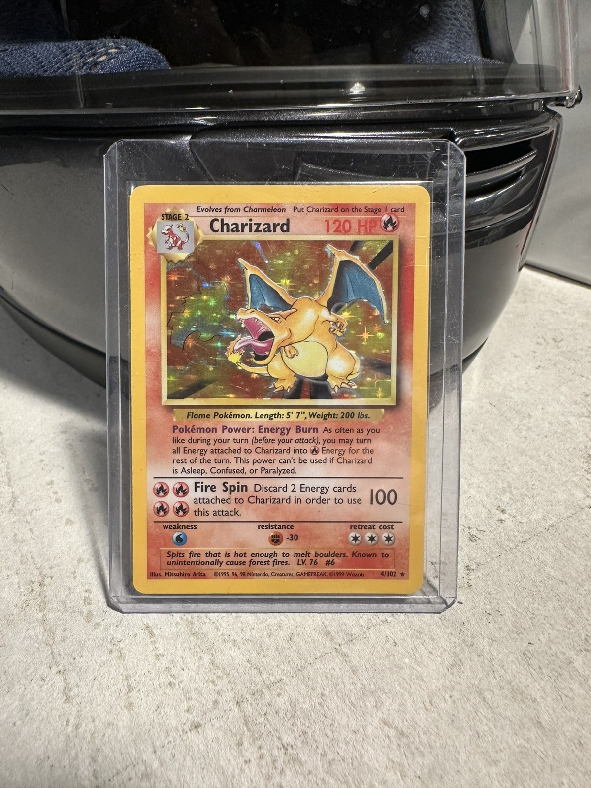 Pokémon TCG 1999 Base Set Charizard 4/102 Holo Rare Unlimited MP