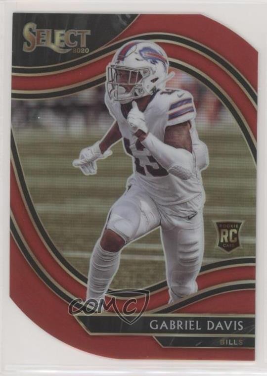 2020 Panini Select Field Level Red Prizm Die-Cut Gabriel Davis #382 04ag