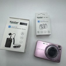 Sony Cyber-shot DSC-W120 Pink Digital Camera W/Charger, Battery. Tested Working