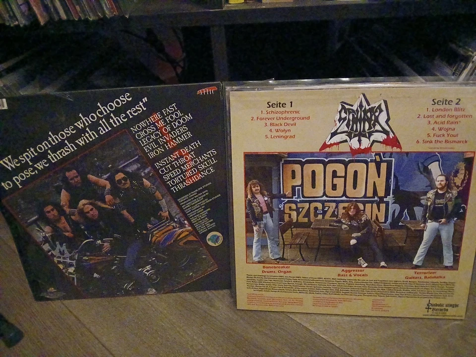 Razor Sphinx LP Whipstriker, KREATOR Broken Bones Discharge Gbh, Bathory Venom Foto 2 de 4