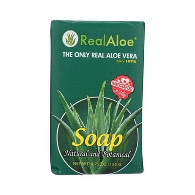 Real Aloe, Organically Grown Aloe Vera Skin Bar Soap, 4.75 Oz