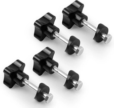 4 Sets Rollator Walker Replacement Knobs, Universal Arm M, Black