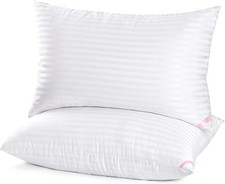 2 Pack Super Soft Queen Size Bed Pillows for Side Back and Stomach Sleepers