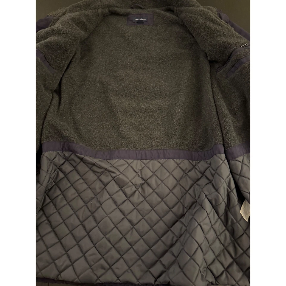 Lands' End Big &Tall Insulated Parka Men XXL (50-52) Navy Polartec Fleece Lining - Image 3 of 4