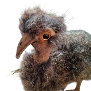 Vtg Hansa Toys Gray Baby Emu 15" Fao Schwarz Hand Crafted Plush Stuffed Animal