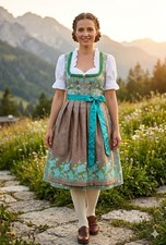 Alpin Tyrol Dirndl Oktoberfest women's dress and blouse set