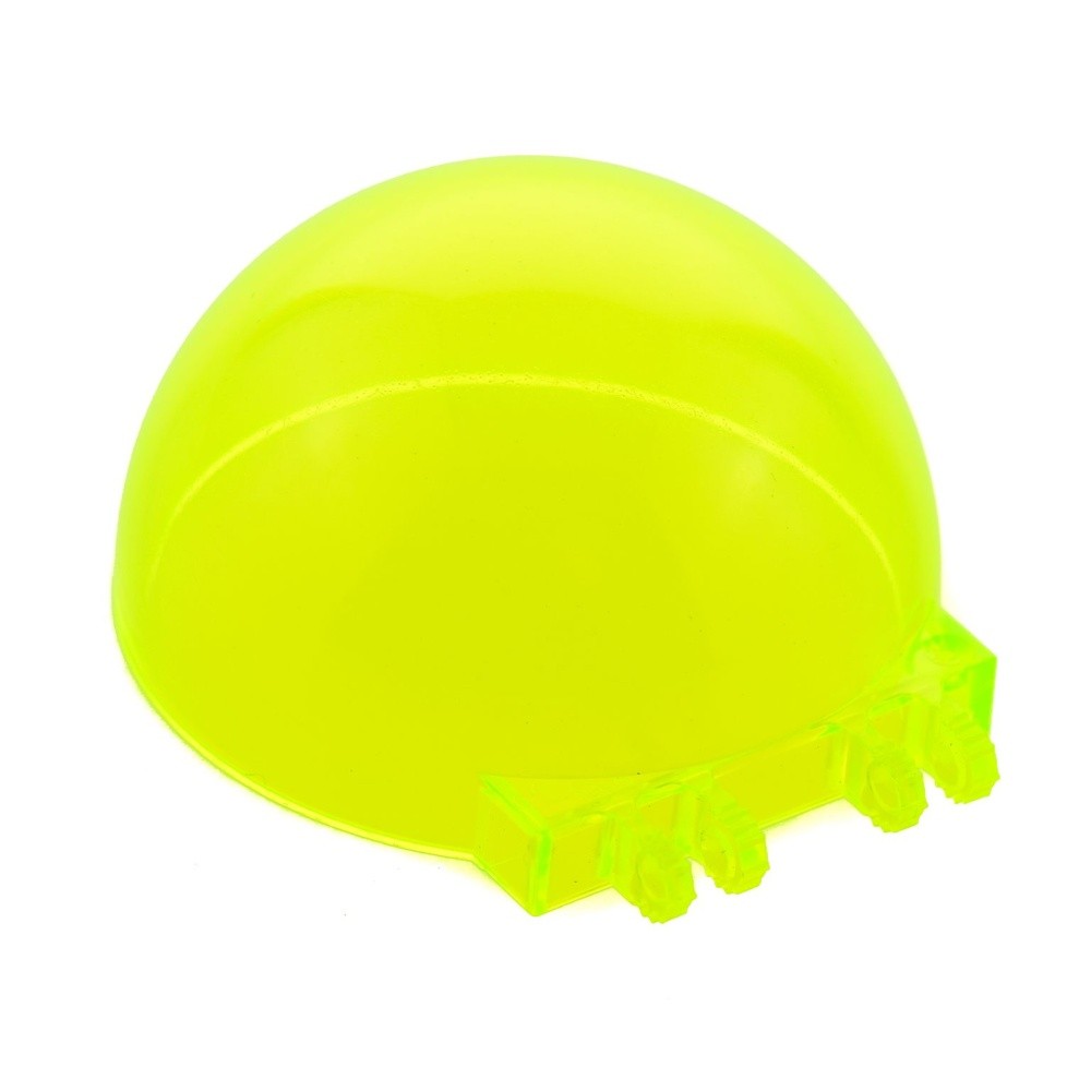 1x Lego Windshield 6x6x3 Transparent Neon Green Half Sphere Window 50747