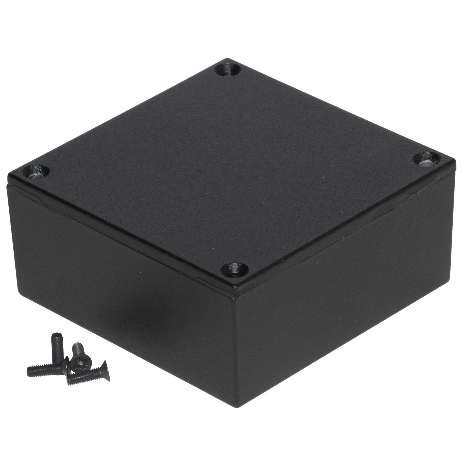 Hammond Watertight Diecast Enclosure Black (92 x 92 x 42mm)