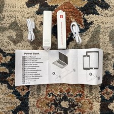 2pack Power Bank Mini Small 2200 mAh For Phone And USB White New