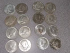lot of 16-1964 kenndy 1/2 dollars 90% silver