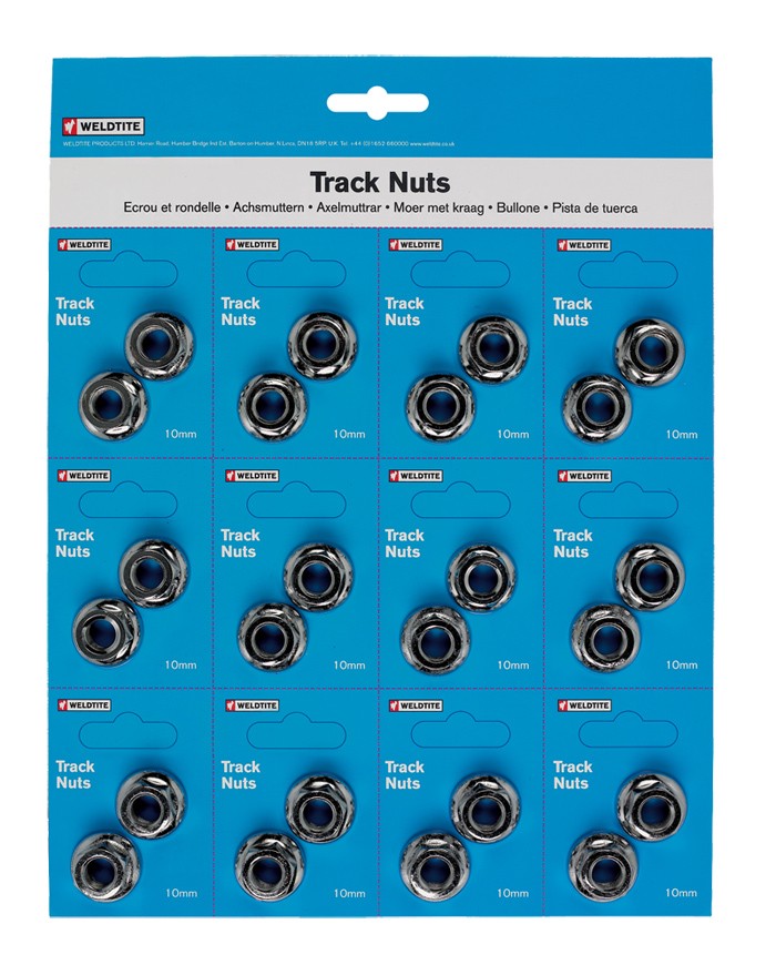 Weldtite Track Nuts - 516-inch Pack of 12 Pairs 90 mm 14390₽