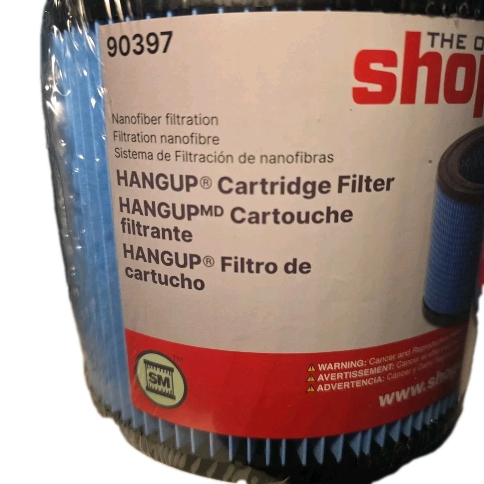 Shop Vac Filter 90397 cartucho de suspensão, pacote com 2, filtragem média úmida e seca - Imagem 3 de 4