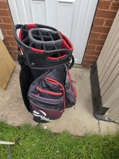 Taylormade Golf Cart Bag / Black And Red / 14 Way Divided