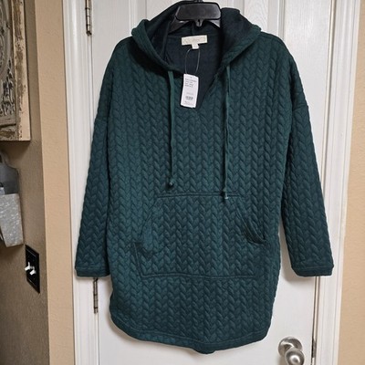 Weekend Suzanne Betro Pullover Tunic Hoodie NWT Size Small 