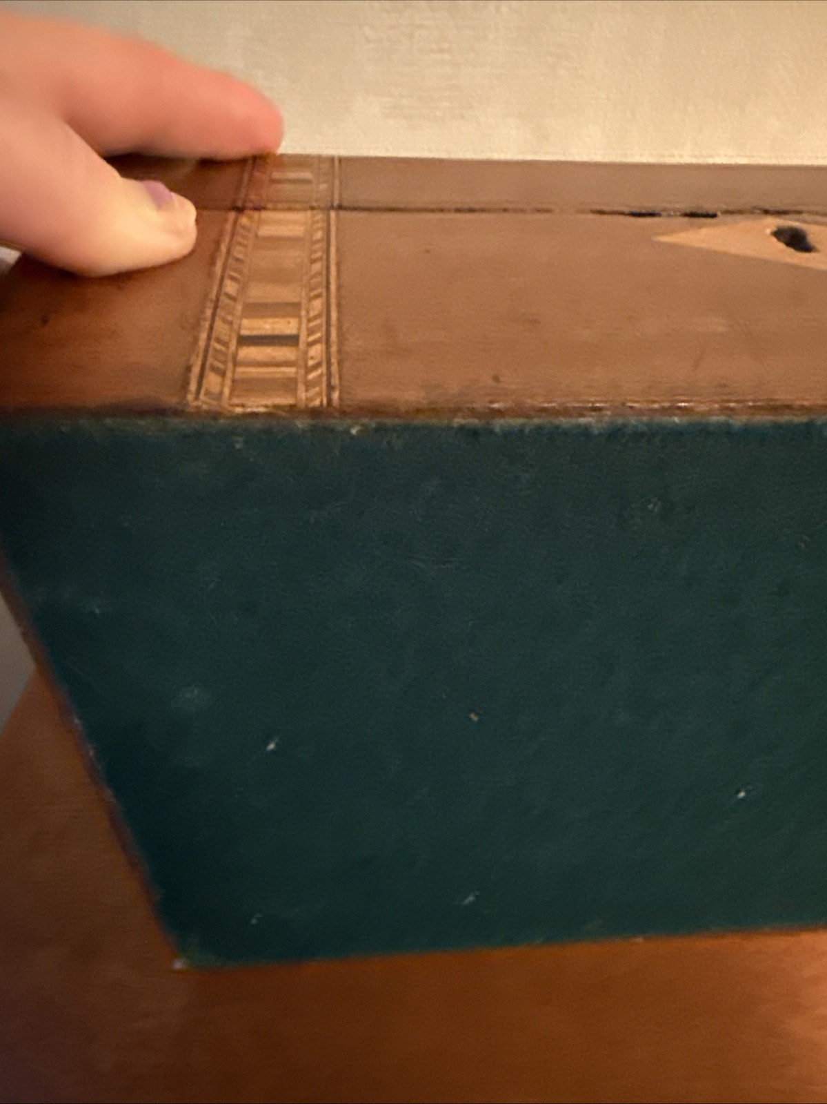 Antique 19th Century Inlaid Walnut Marquetry Box Victorian Jewellery Writing