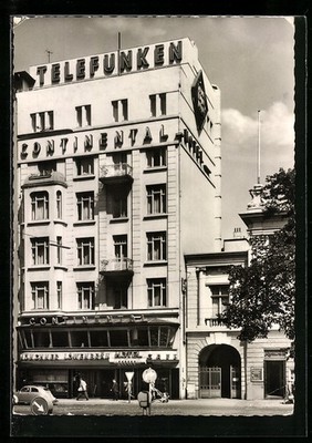 Ansichtskarte Hamburg-St.Georg, Hotel Continental, Kirchenallee 37 