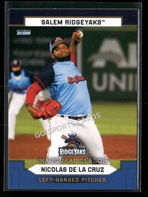 2026 Salem RidgeYaks Nicolas De La Cruz RC Rookie Red Sox Minor League DR