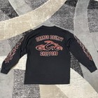 VTG Orange County Choppers Flame Sleeve Shirt Men Medium Black Biker Work 2000s