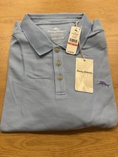 Tommy Bahama Chambray Blue Custom Emfielder Polo Shirt New Blue Purple