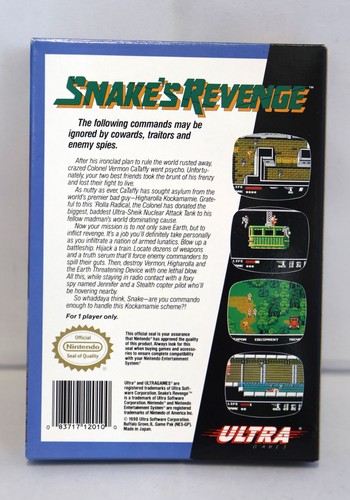 Snake's Revenge (Nintendo NES, 1990) CIB | Collector - Picture 3 of 19