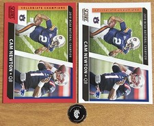 Lot Of 2 Cam Newton 2021 Panini Score Football Collegiate Champions Inserts