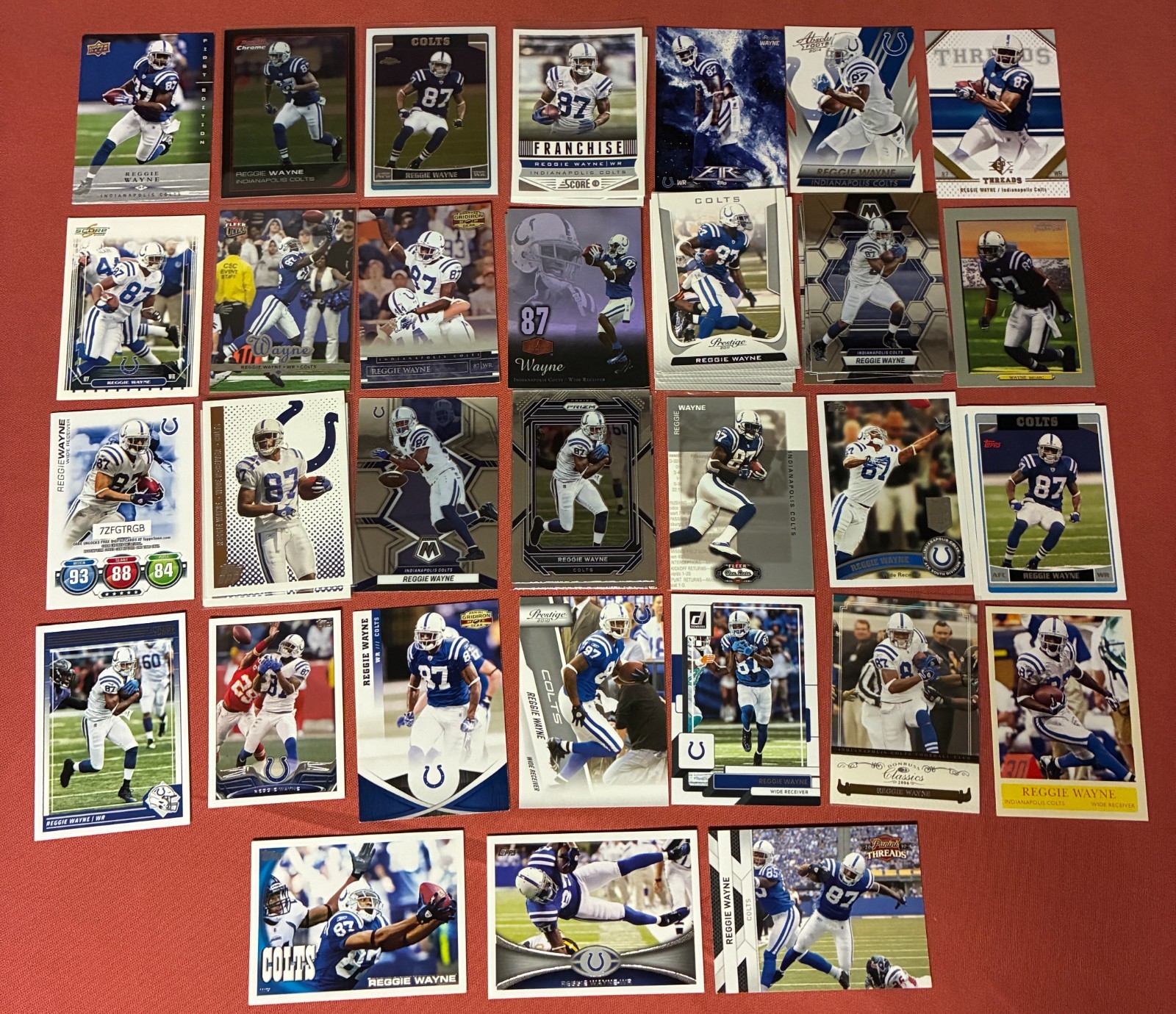 Reggie Wayne #30 2017 Score Football Inscriptions