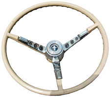 Vintage Oem 1965 66 Mustang Steering Wheel Complete Parchment Palomino Survivor