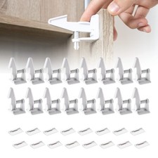 16-Pack Cabinet Locks Standard Length , Child Safety Latches - Baby Proofing...