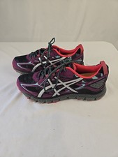 ASICS Gel-Scram 3 Athletic Running Shoe Womens Size 8 T65BQ Purple Blue Pink EUC