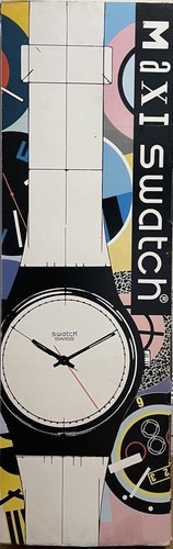MAXI SWATCH " TELEFONSCAN " Riesige Swatch Wanduhr GK221 Vintage 1995 Gebraucht Selten - Bild 6 von 8