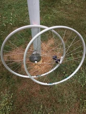 Sun Rims Bike Wheels Pair Rims CR17A Made in USA Shimano XT Hub Coda Cannondale 