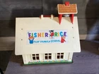 Vtg Fisher Price Little People #923 Play Family School House 1970s With Bell