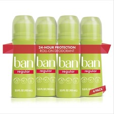 Invisible Roll-on Antiperspirant Deodorant Long Lasting Protection 4 Pack PC