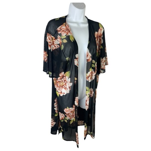 Cárdigan plumero Free Kisses negro de malla floral nuevo con etiquetas talla L - Imagen 5 de 8