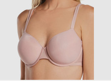 Calvin Klein Sheer Marquisette Spacer Demi Bra Size 32DD Color Subdued.