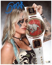 Sol Ruca Signed 8x10 Photo WWE Pro Wrestling Autographed Zobie COA