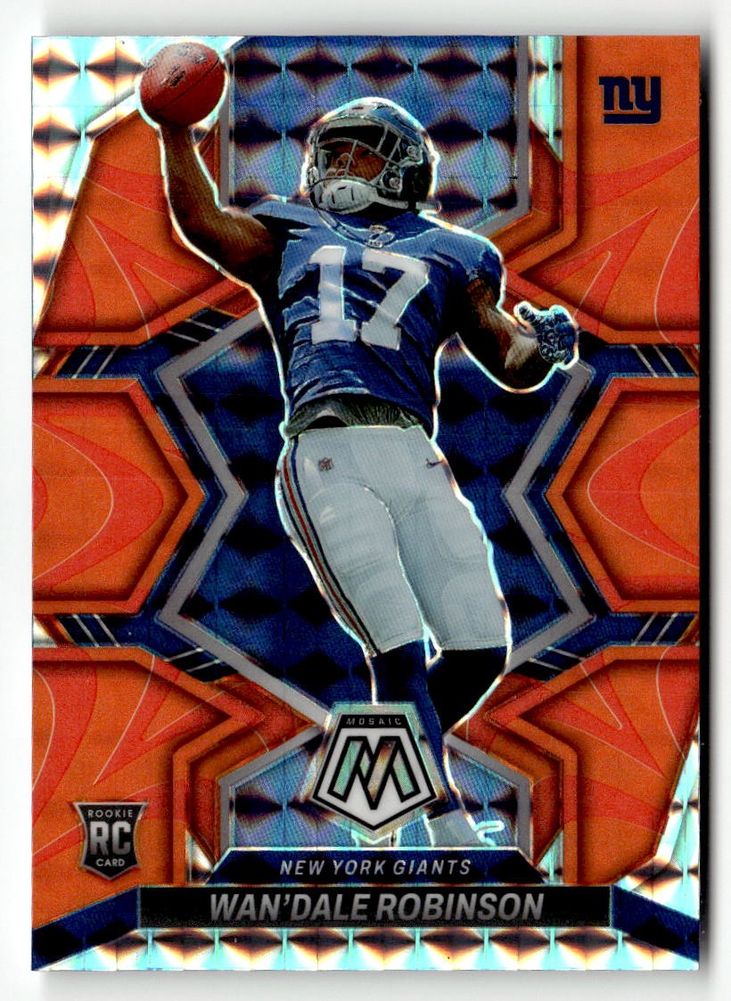2022 Panini Mosaic #330 Wan'Dale Robinson Reactive Orange Prizm